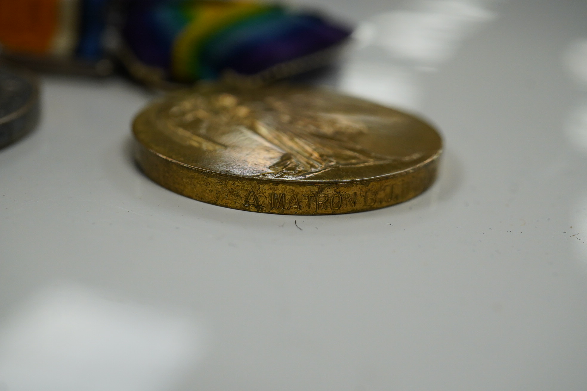 A Great War trio with oakleaf to Assistant Matron B.J.D.Reid, Queen Alexandra's Imperial Military Nursing Service with Royal Red Cross medal and Military Nursing Service Reserve Badge (5)